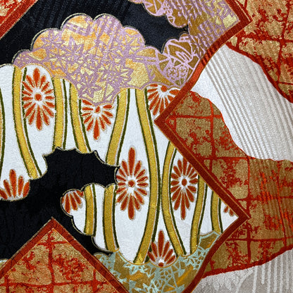 "Golden Opulence" Vintage Furisode Kimono