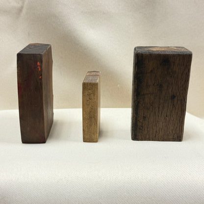 "Merchant Advertising" Hand Carved Woodblock Set