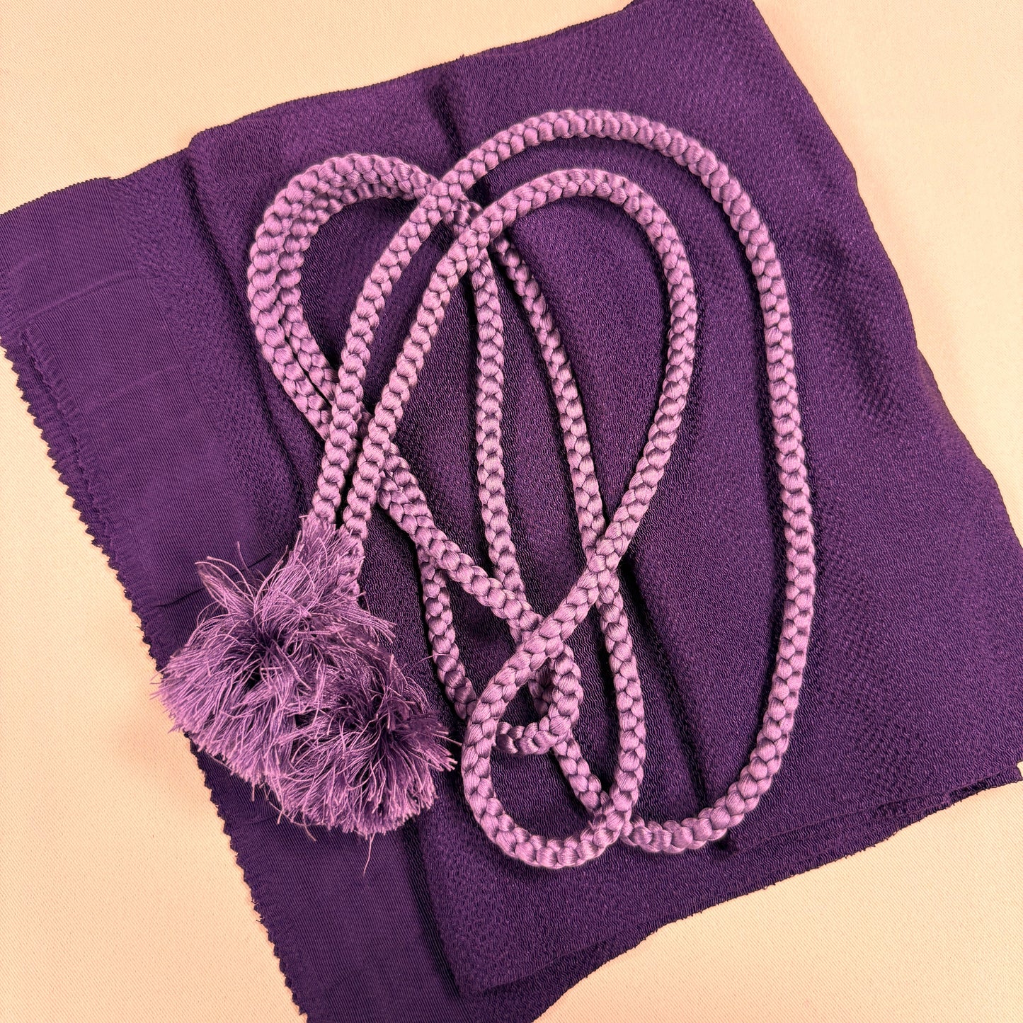 "Royal Plum" Obiage Obijime Set