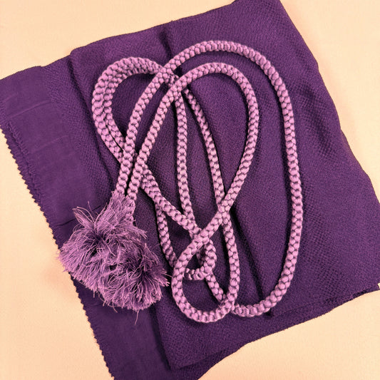 "Royal Plum" Obiage Obijime Set