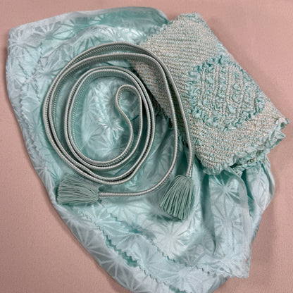 "Asanoha Jacquard" Obiage Obijime Set