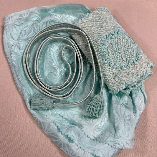 "Asanoha Jacquard" Obiage Obijime Set