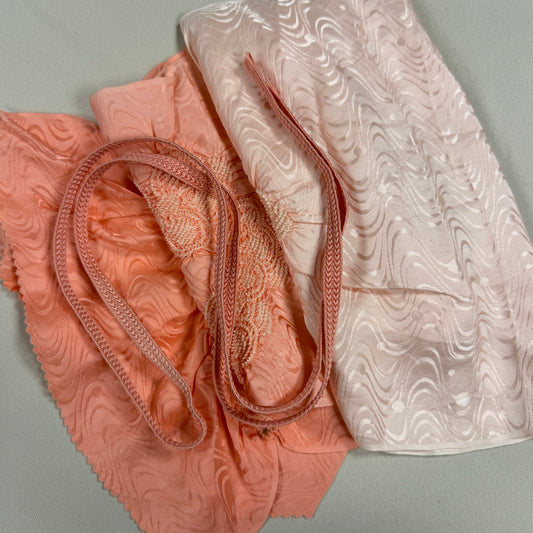 "Peach Blossom" Obiage Obijime Set
