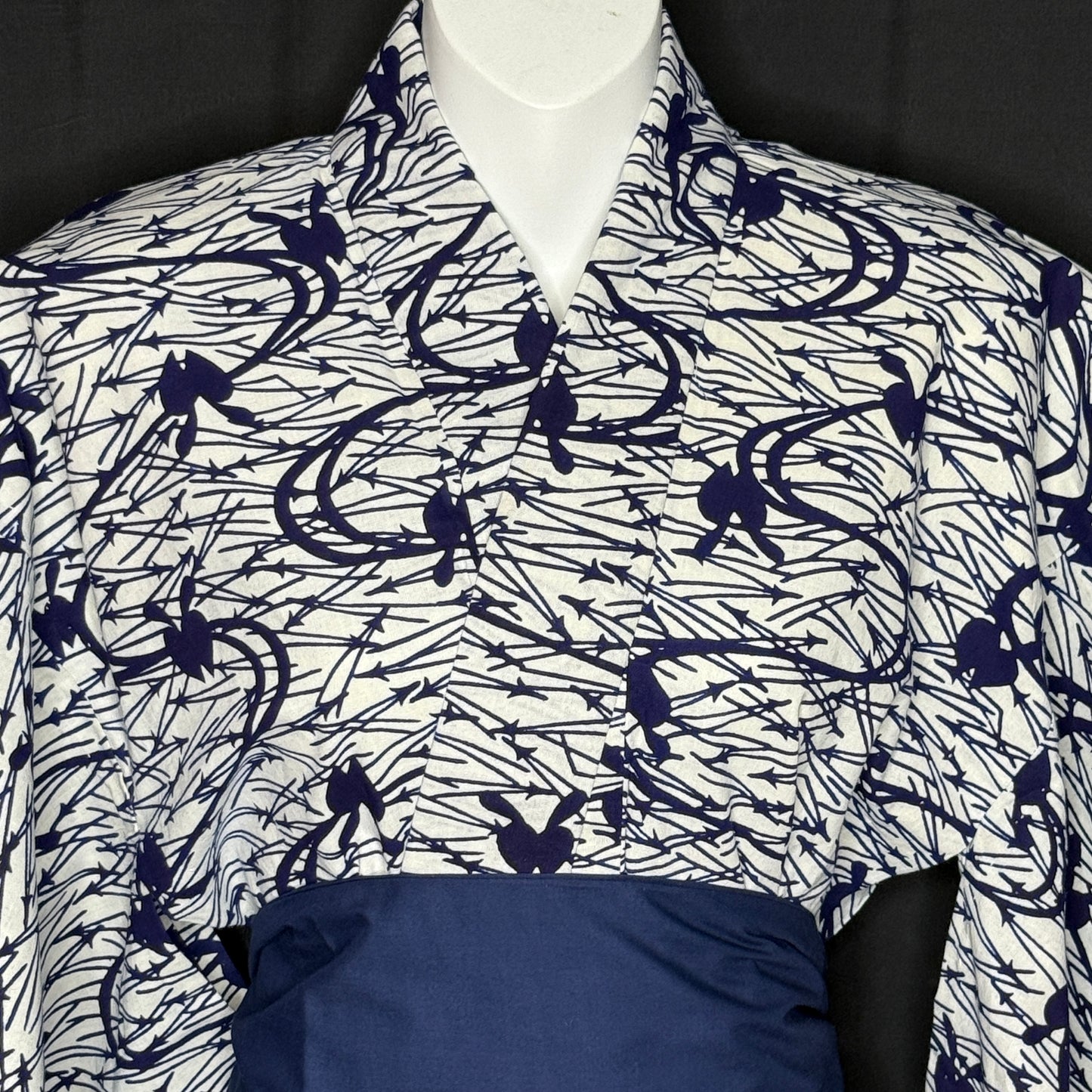 "Summer Wind" Vintage Japanese Yukata