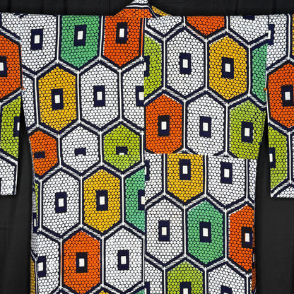 "Pop Art Kikko" Vintage Japanese Yukata