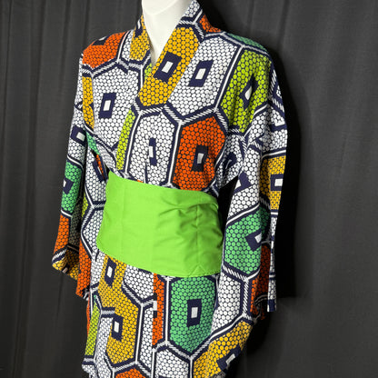 "Pop Art Kikko" Vintage Japanese Yukata