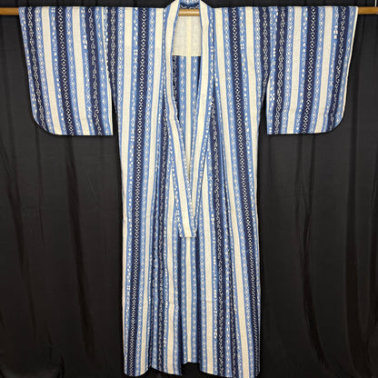 "Blue Ribbon" Vintage Japanese Yukata