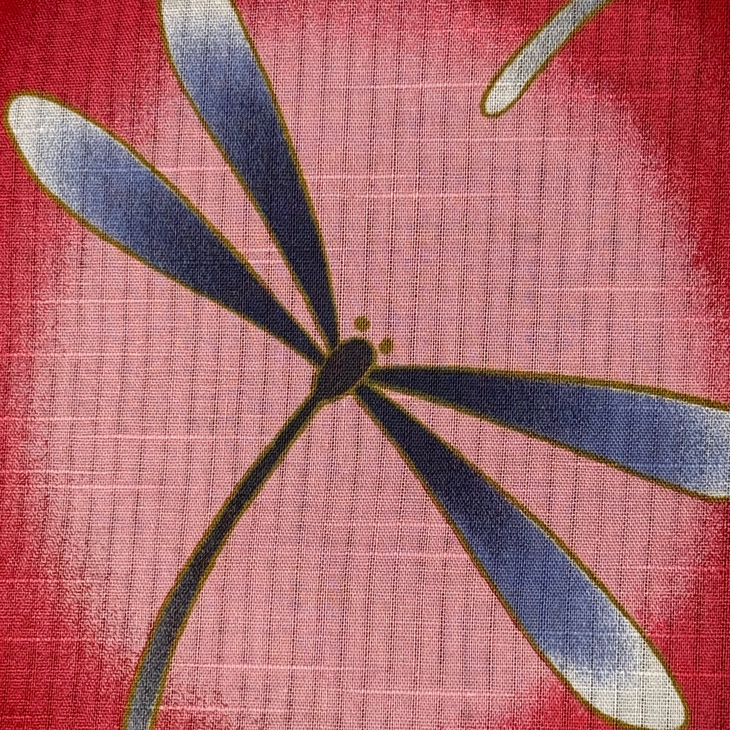 "Crimson Dragonflies" Vintage Japanese Yukata