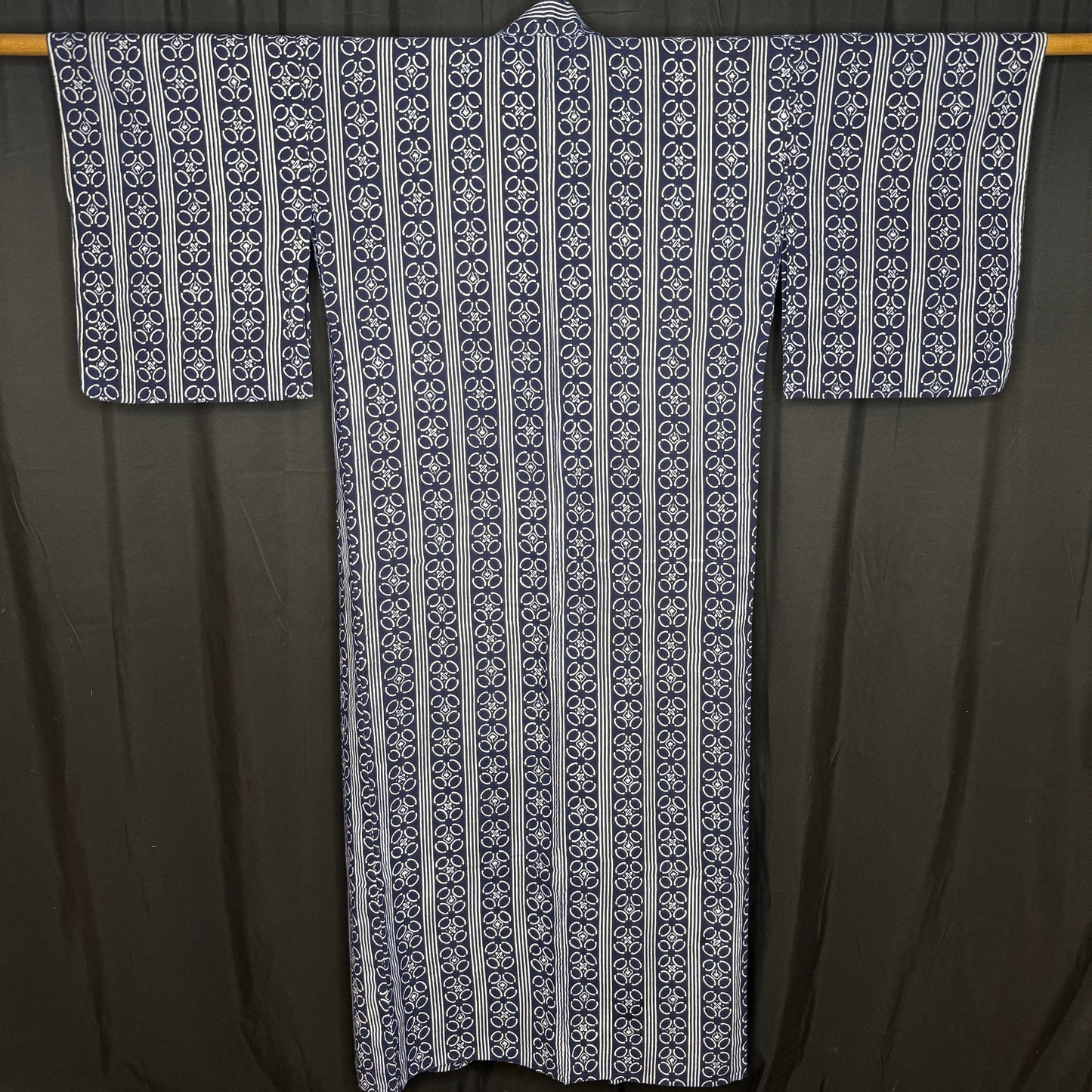 "Indigo and White" Vintage Japanese Yukata