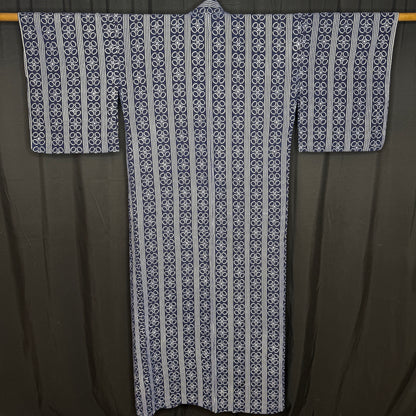"Indigo and White" Vintage Japanese Yukata