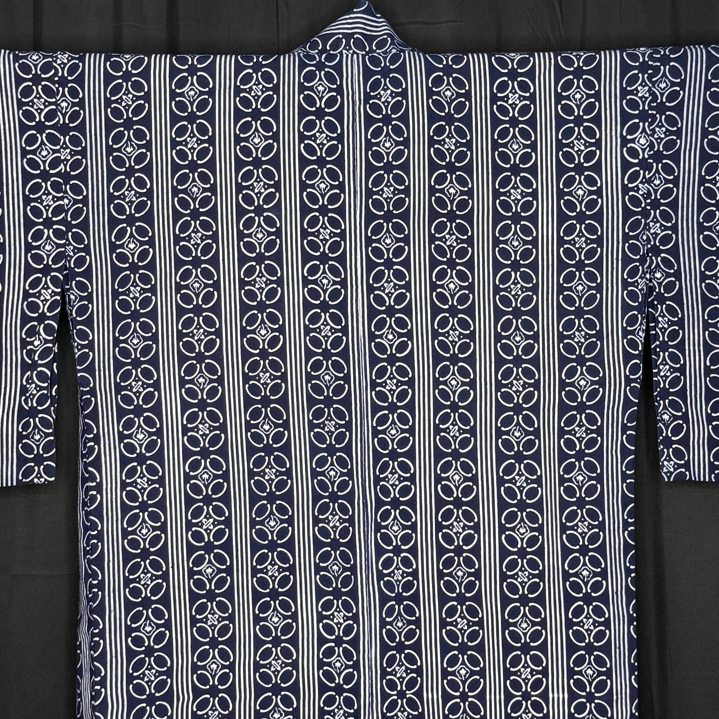 "Indigo and White" Vintage Japanese Yukata