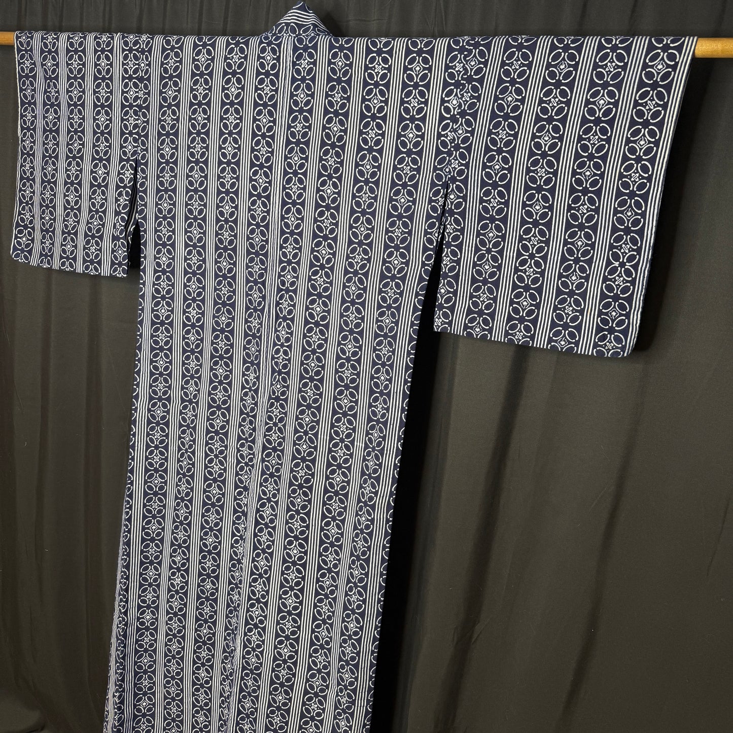 "Indigo and White" Vintage Japanese Yukata