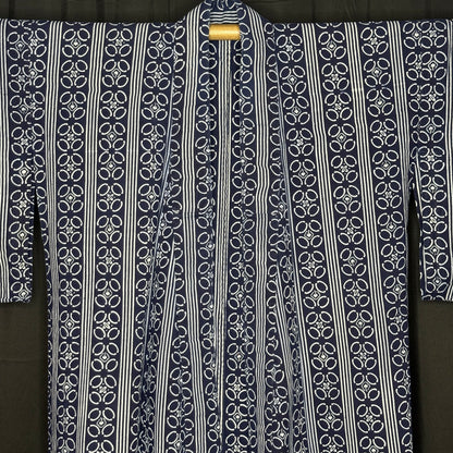 "Indigo and White" Vintage Japanese Yukata