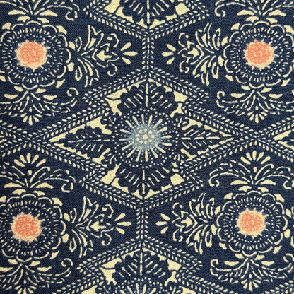 "Pine Lozenge Grid" Vintage Casual Kimono