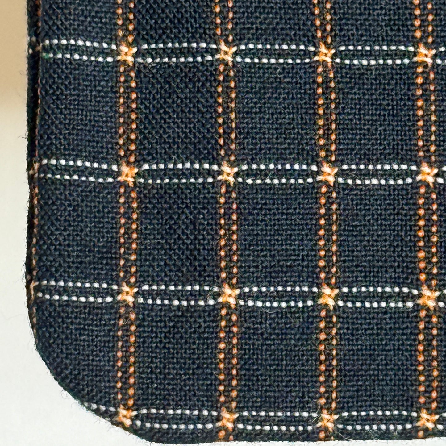 "Checked Grid" Vintage Casual Kimono