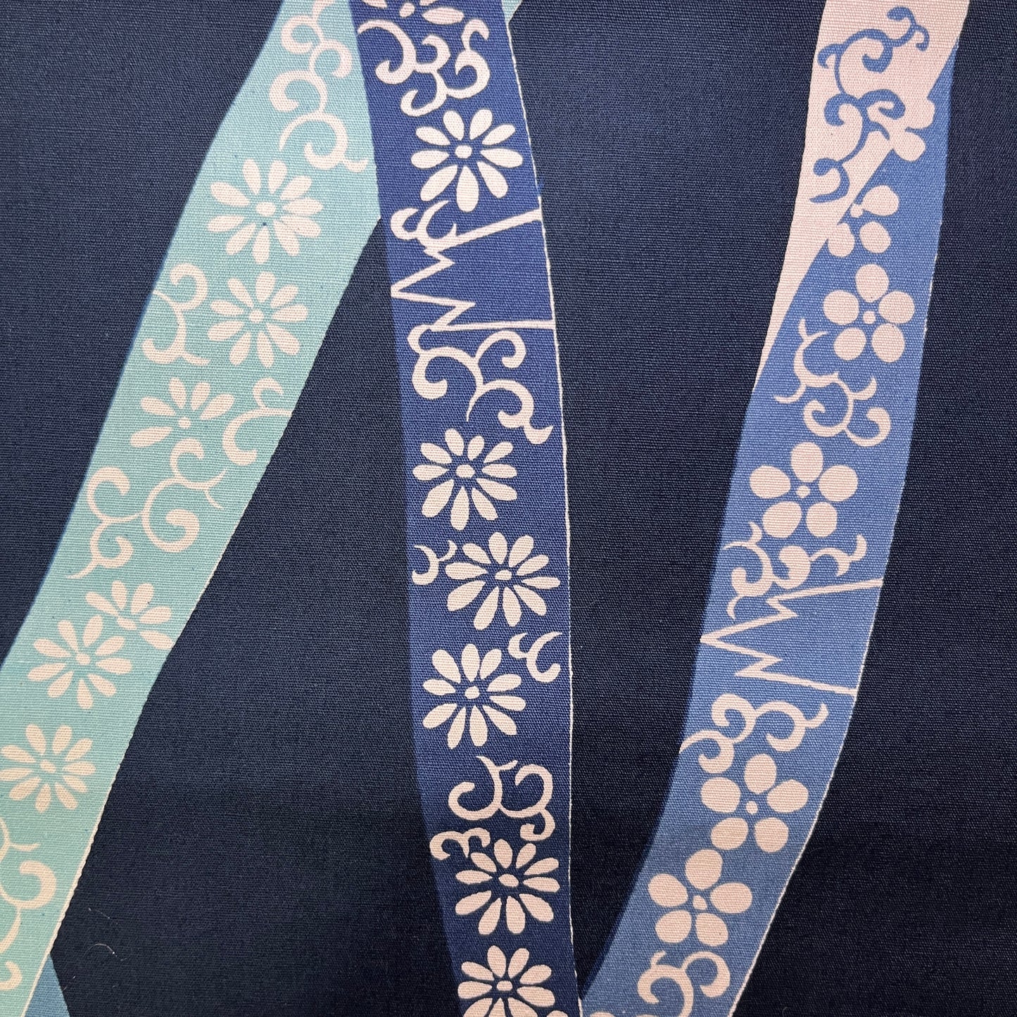 "Blue Ribbons" Furoshiki Wrapping Cloth