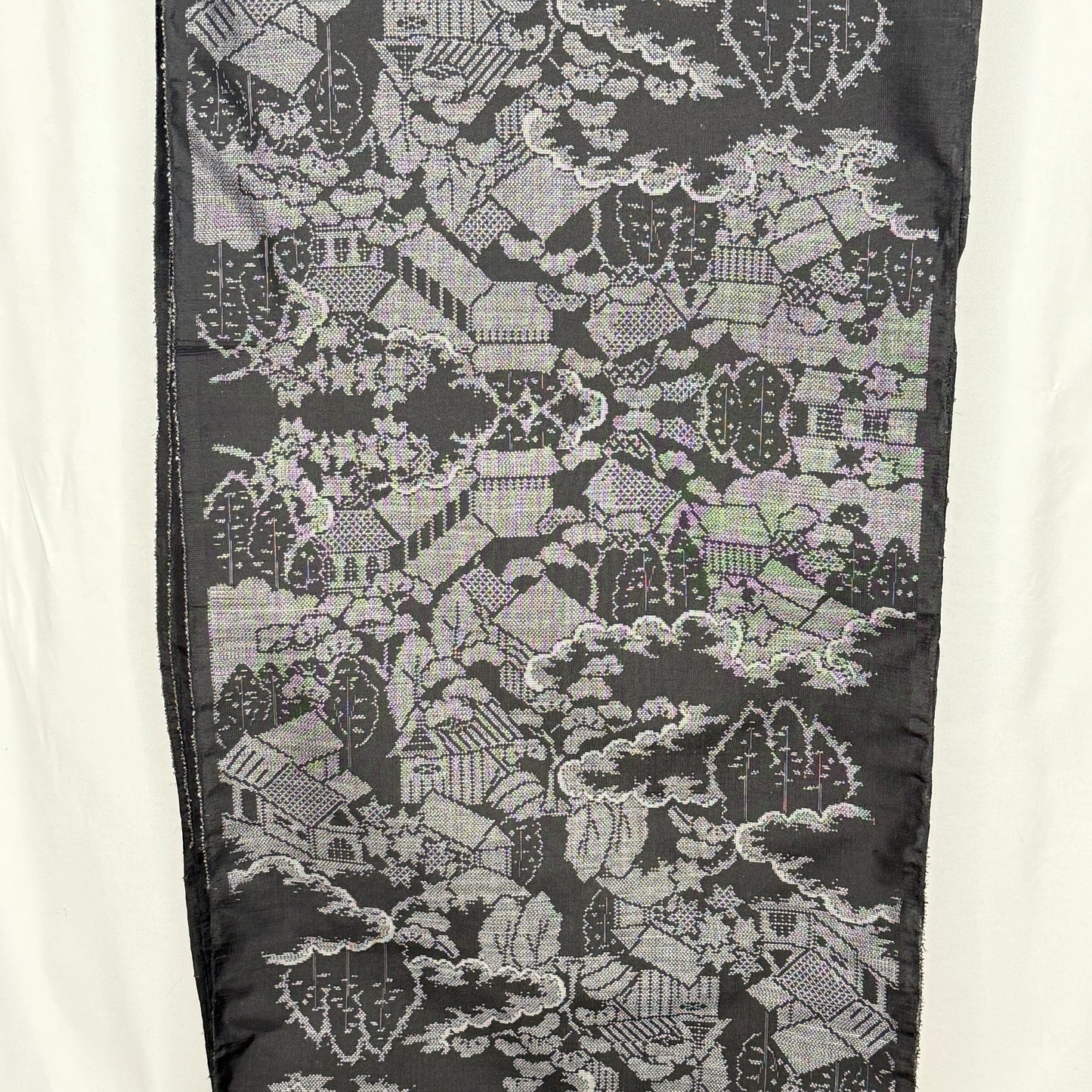 "Misty Hillside" Vintage Kimono Yardage
