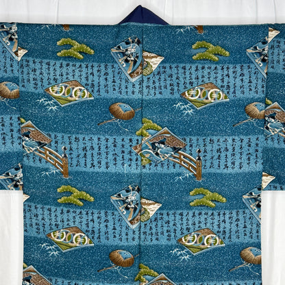 "Pine and Poetry" Man's Juban Underkimono