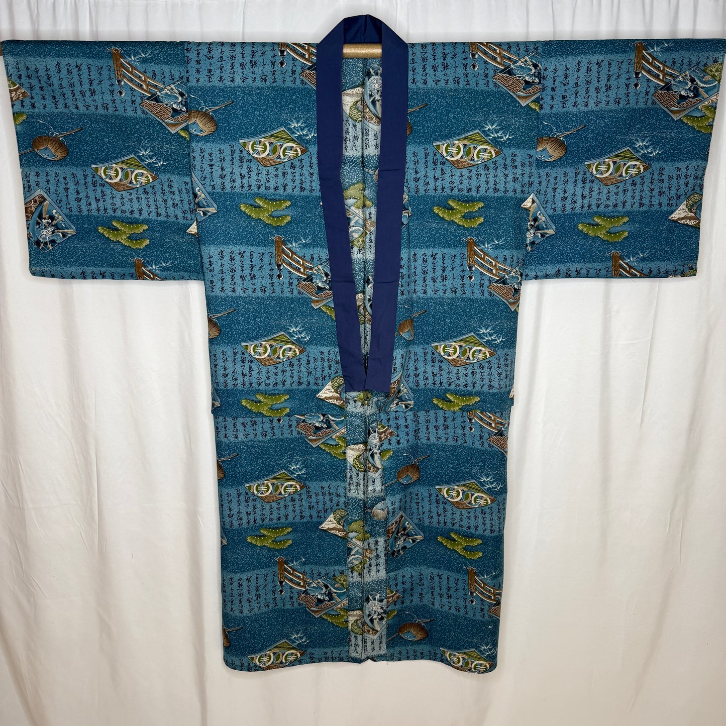 "Pine and Poetry" Man's Juban Underkimono