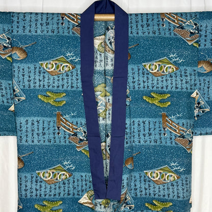 "Pine and Poetry" Man's Juban Underkimono