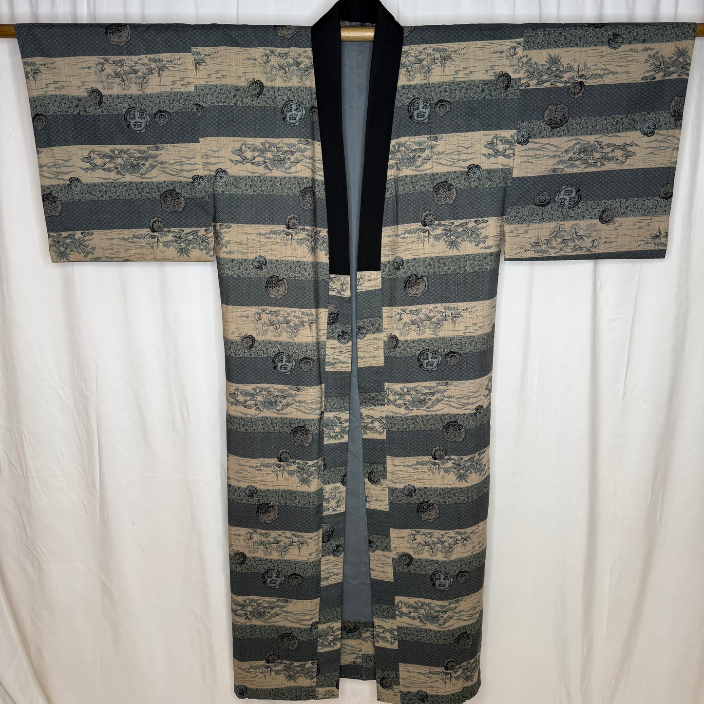 "Harbor Mist" Man's Juban Underkimono