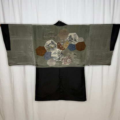 "Patchwork Landscape" Vintage Man's Haori