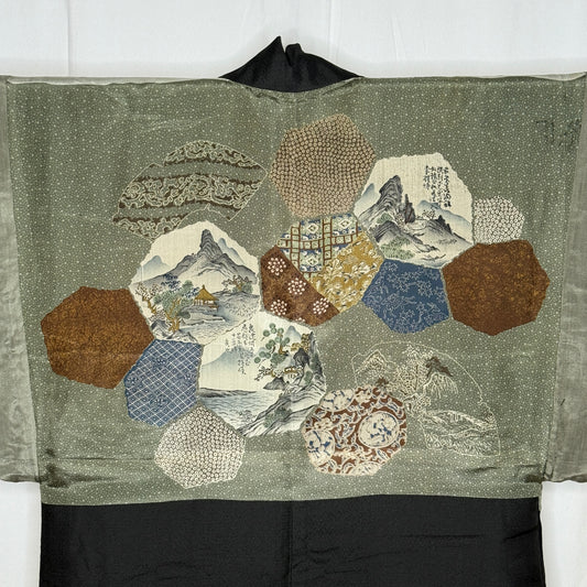 "Patchwork Landscape" Vintage Man's Haori