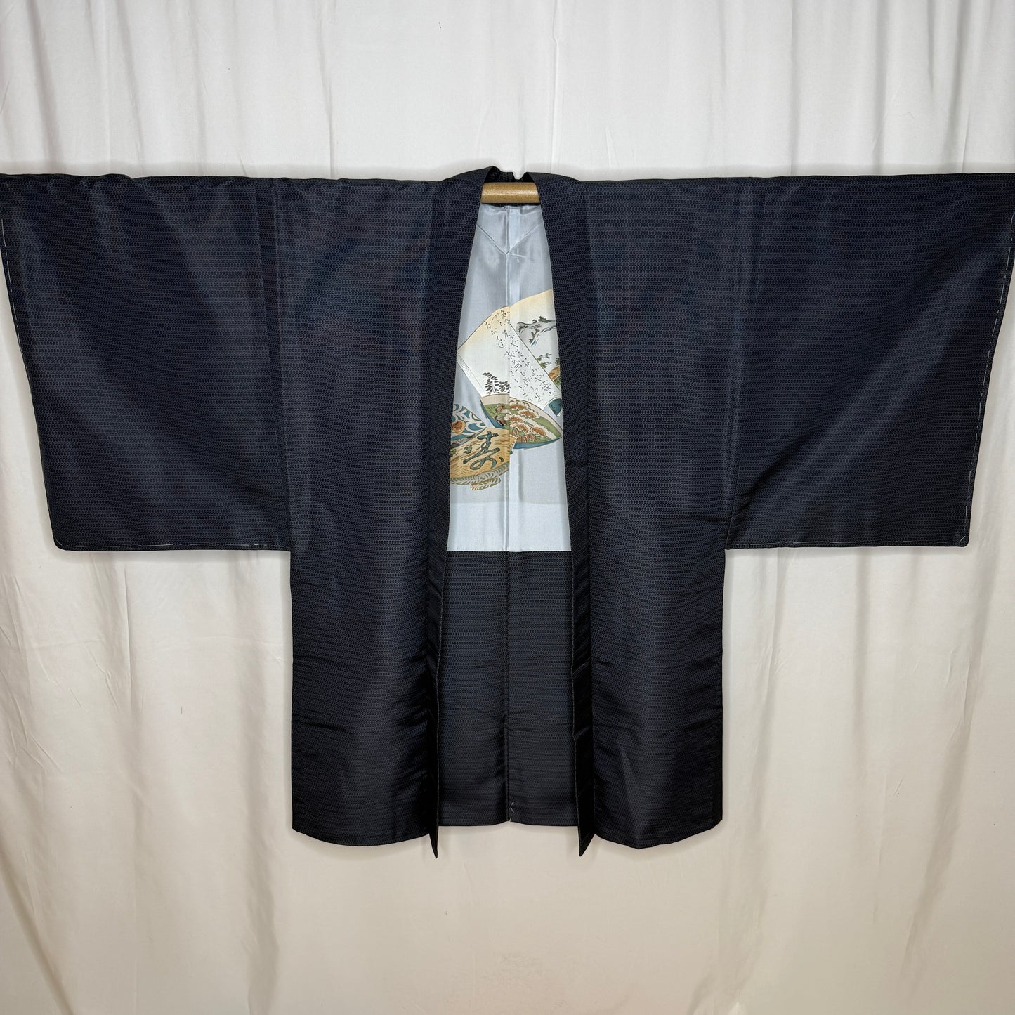 "Books and Bowls" Vintage Man's Haori
