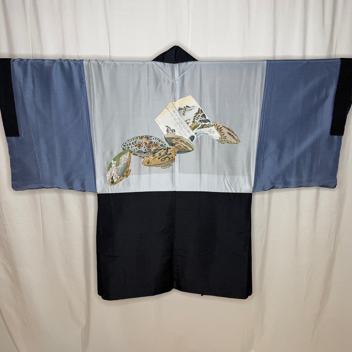 "Books and Bowls" Vintage Man's Haori