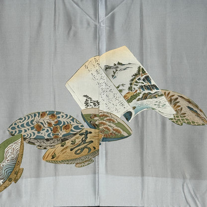 "Books and Bowls" Vintage Man's Haori
