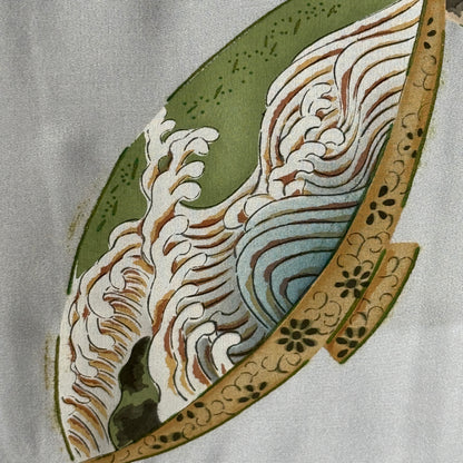 "Books and Bowls" Vintage Man's Haori