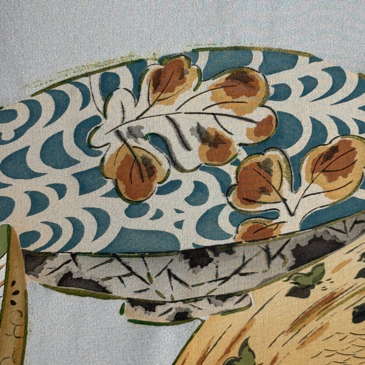 "Books and Bowls" Vintage Man's Haori
