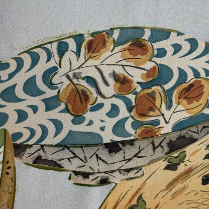 "Books and Bowls" Vintage Man's Haori
