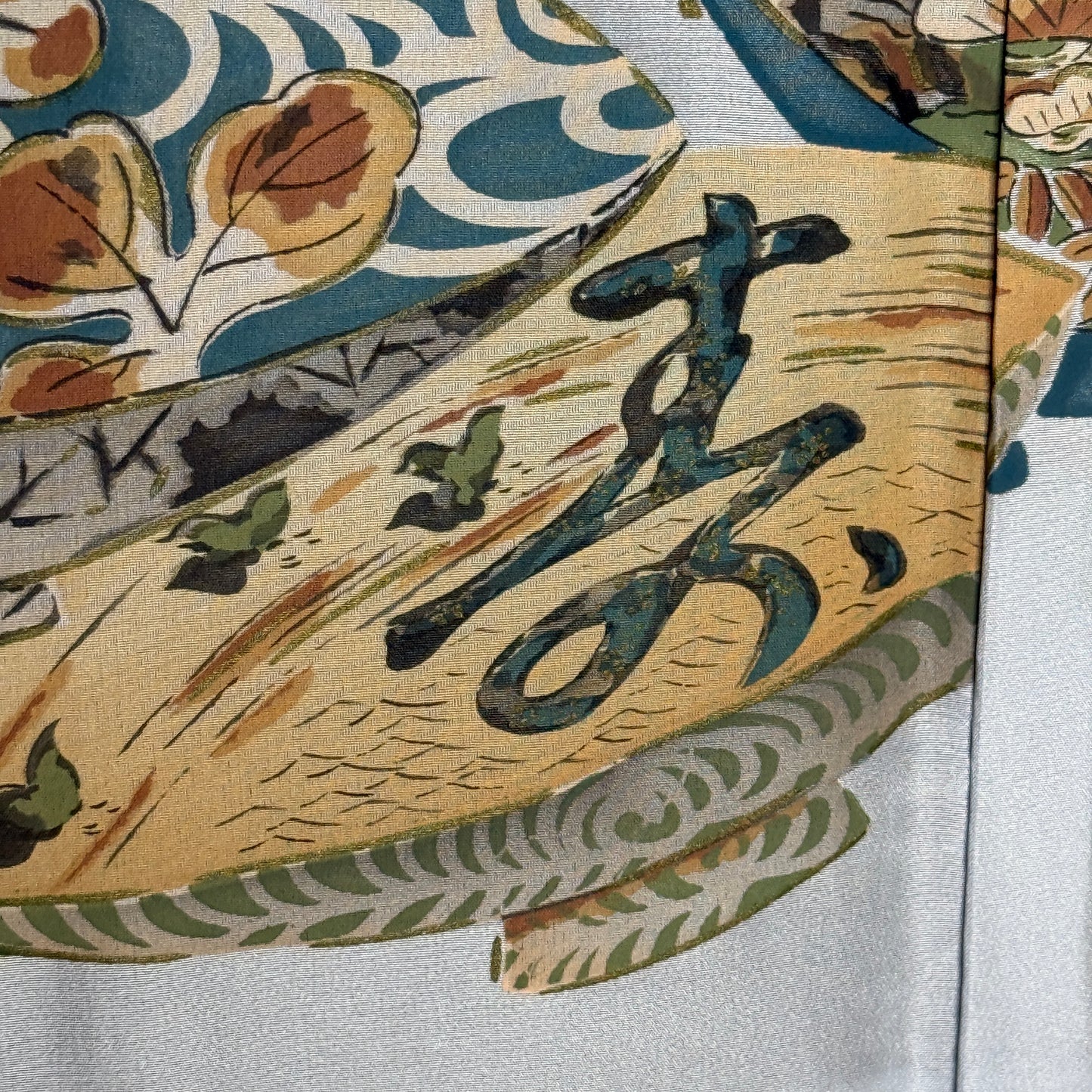 "Books and Bowls" Vintage Man's Haori