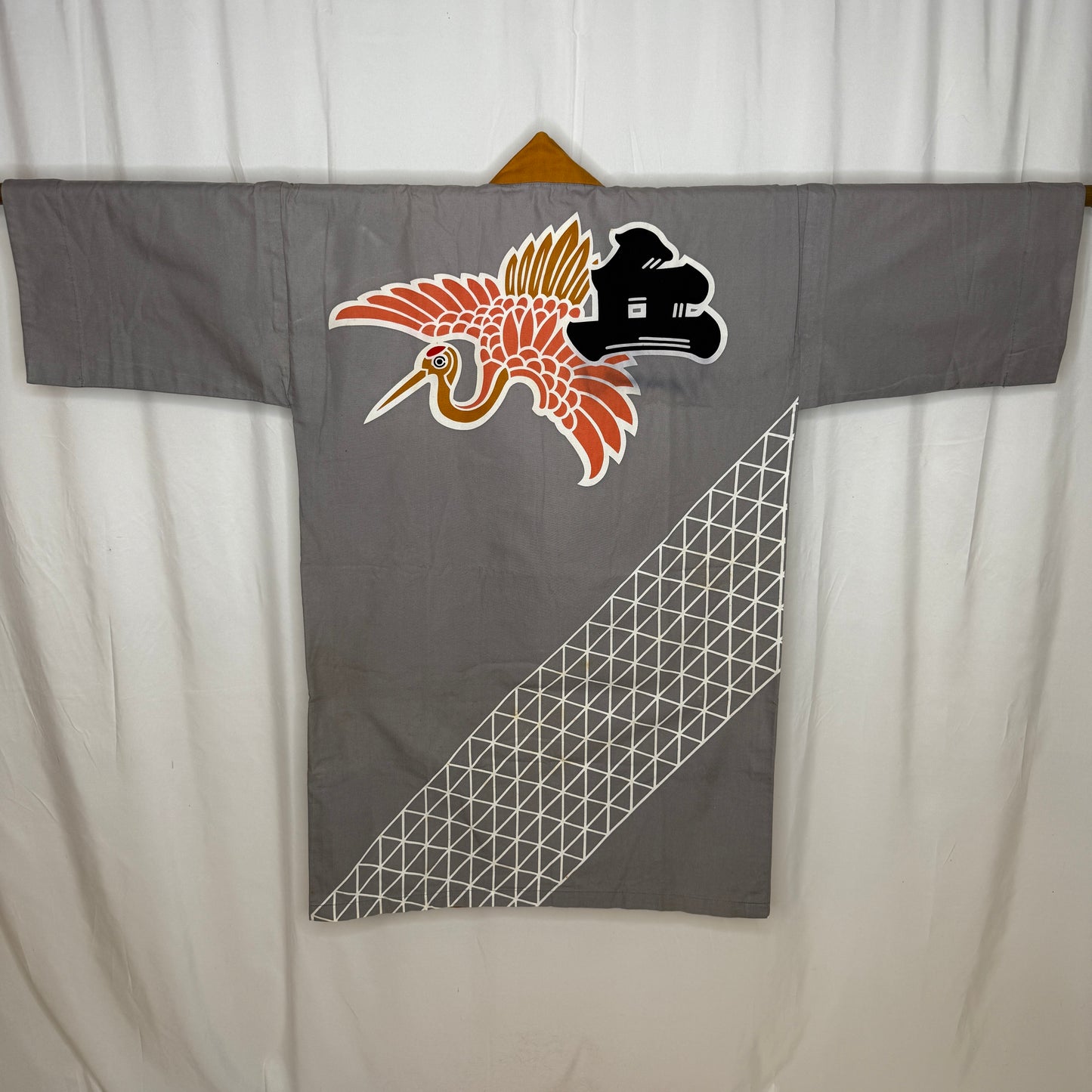 "Crane Crests" Vintage Happi Coat