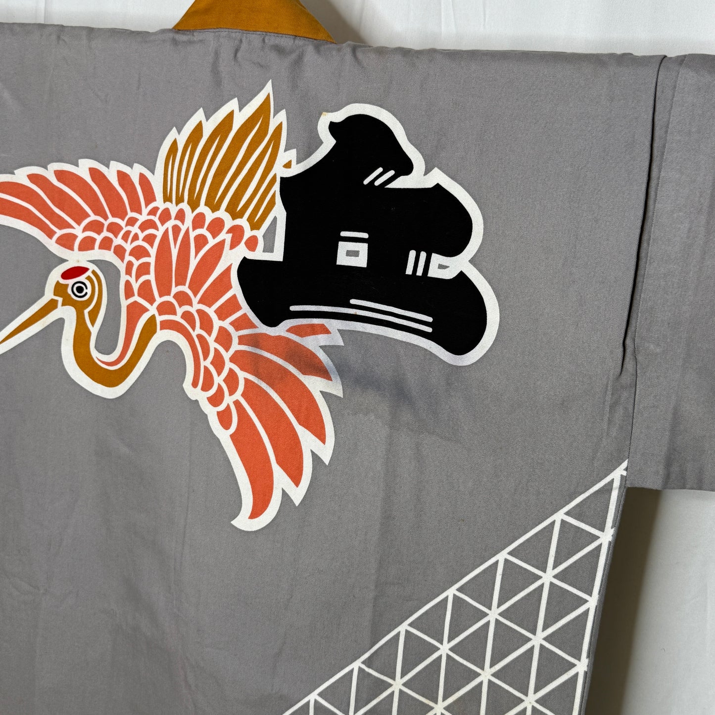 "Crane Crests" Vintage Happi Coat