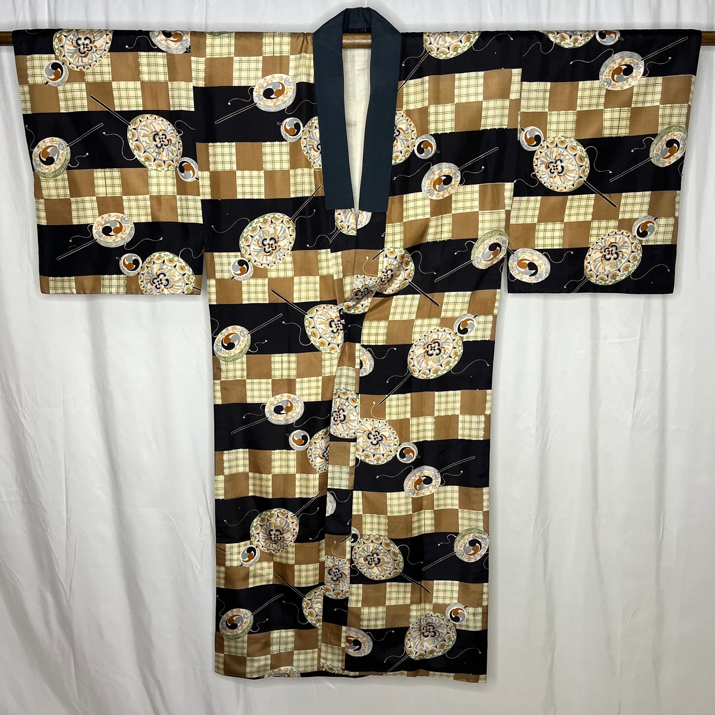 "Den-den Daiko" Man's Juban Underkimono