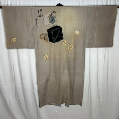 "Daikoku" Man's Juban Underkimono