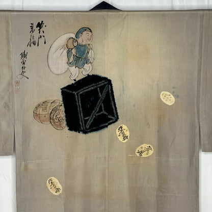 "Daikoku" Man's Juban Underkimono