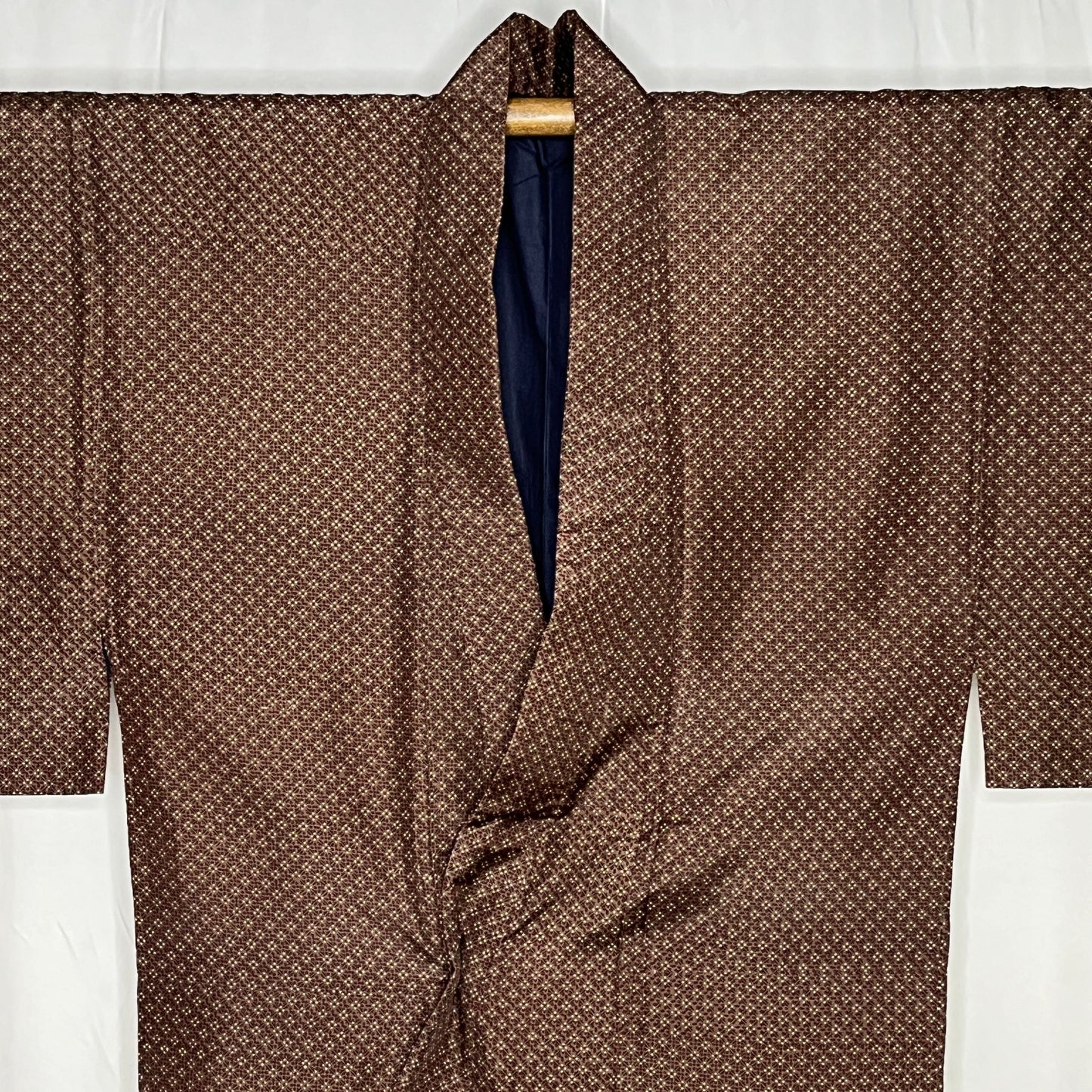 "Criss Cross Grid" Man's Casual Kimono