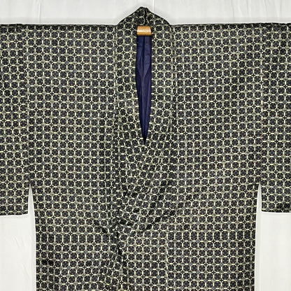 "Geometric Grid" Man's Casual Kimono