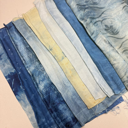 "10 Piece Mix" Overdyed Indigo Bundle