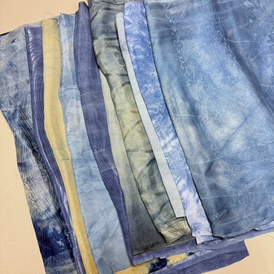 "10 Piece Mix" Overdyed Indigo Bundle