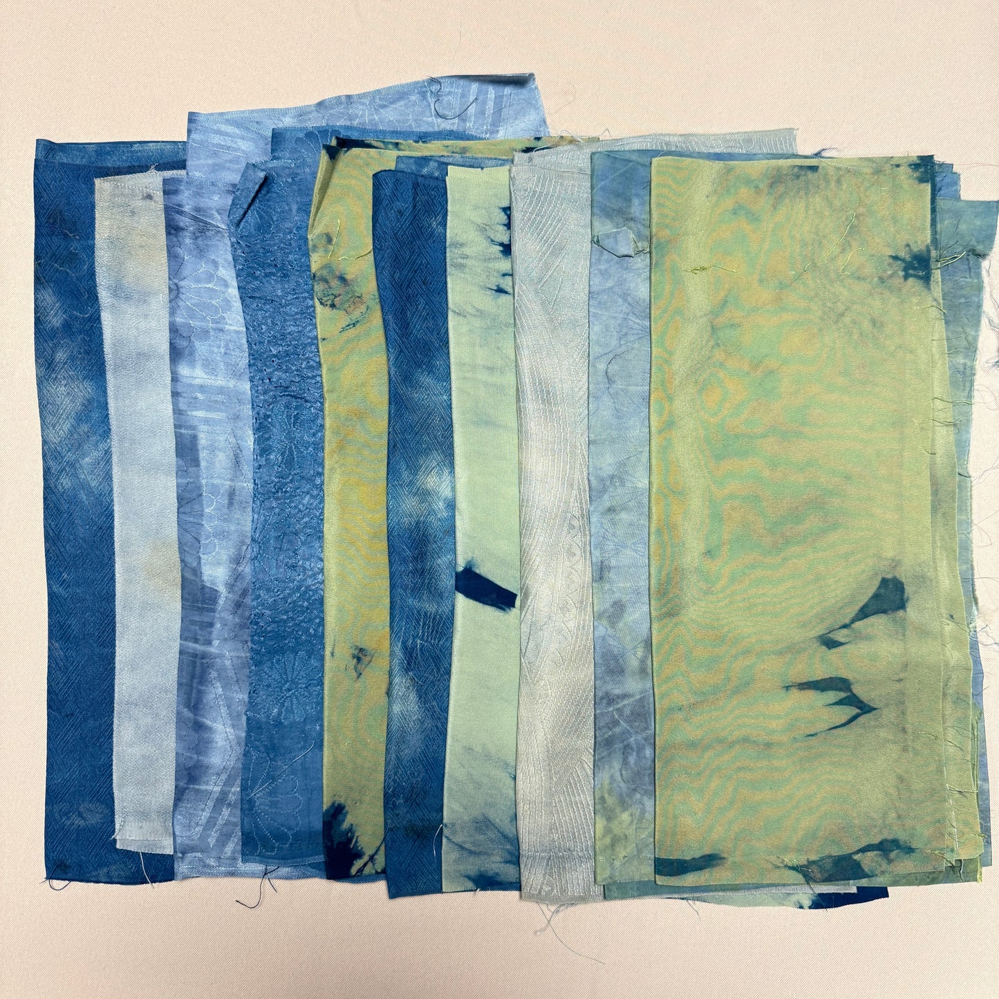 "10 Piece Mix" Overdyed Indigo Bundle