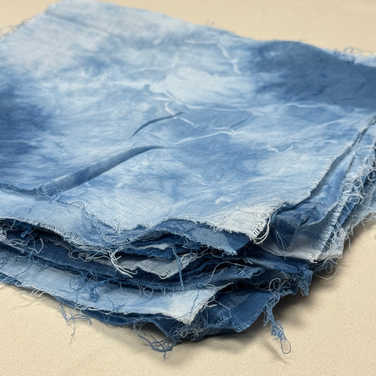 "30 Cotton Squares" Overdyed Indigo Bundle