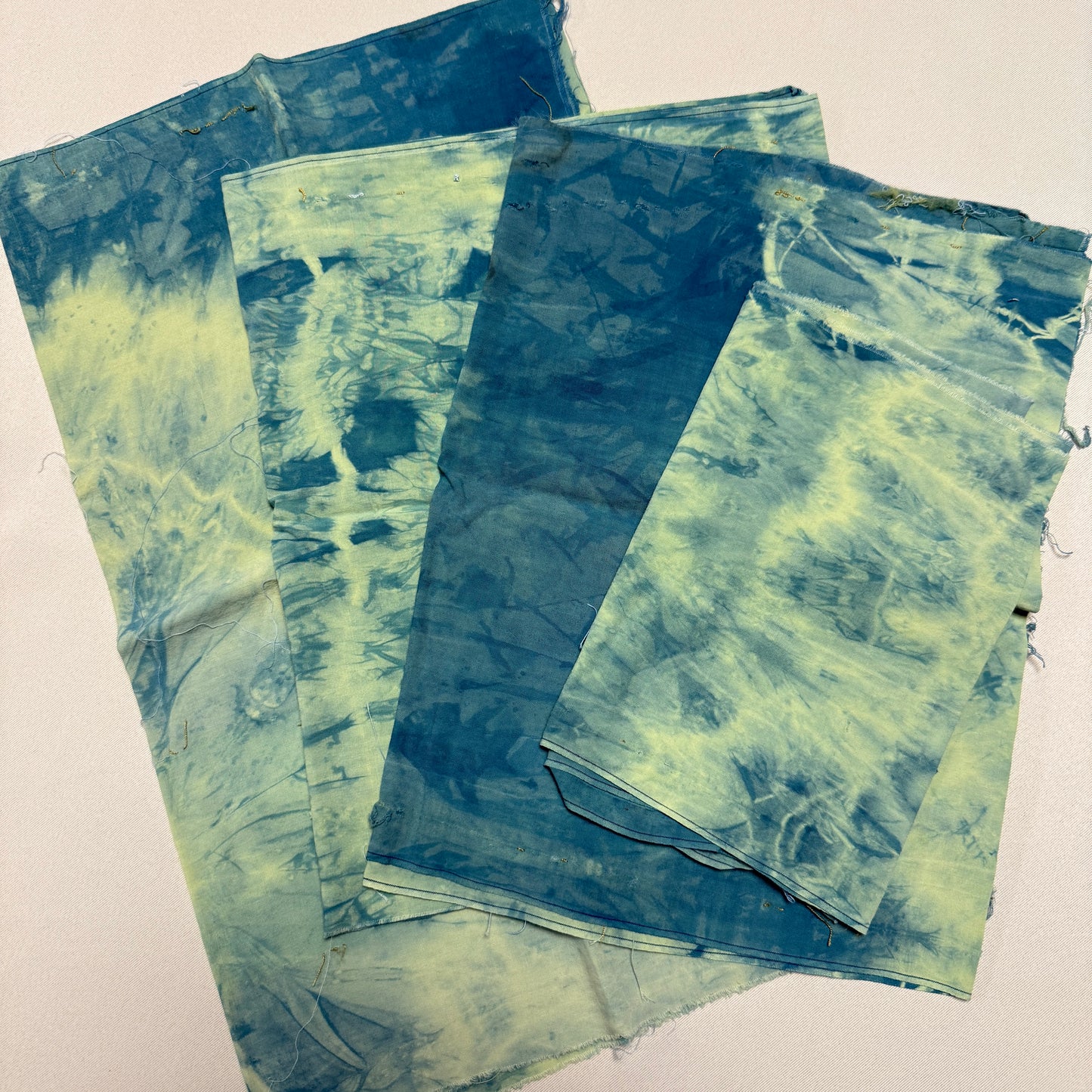 "Green Blue Cotton" Overdyed Indigo Bundle