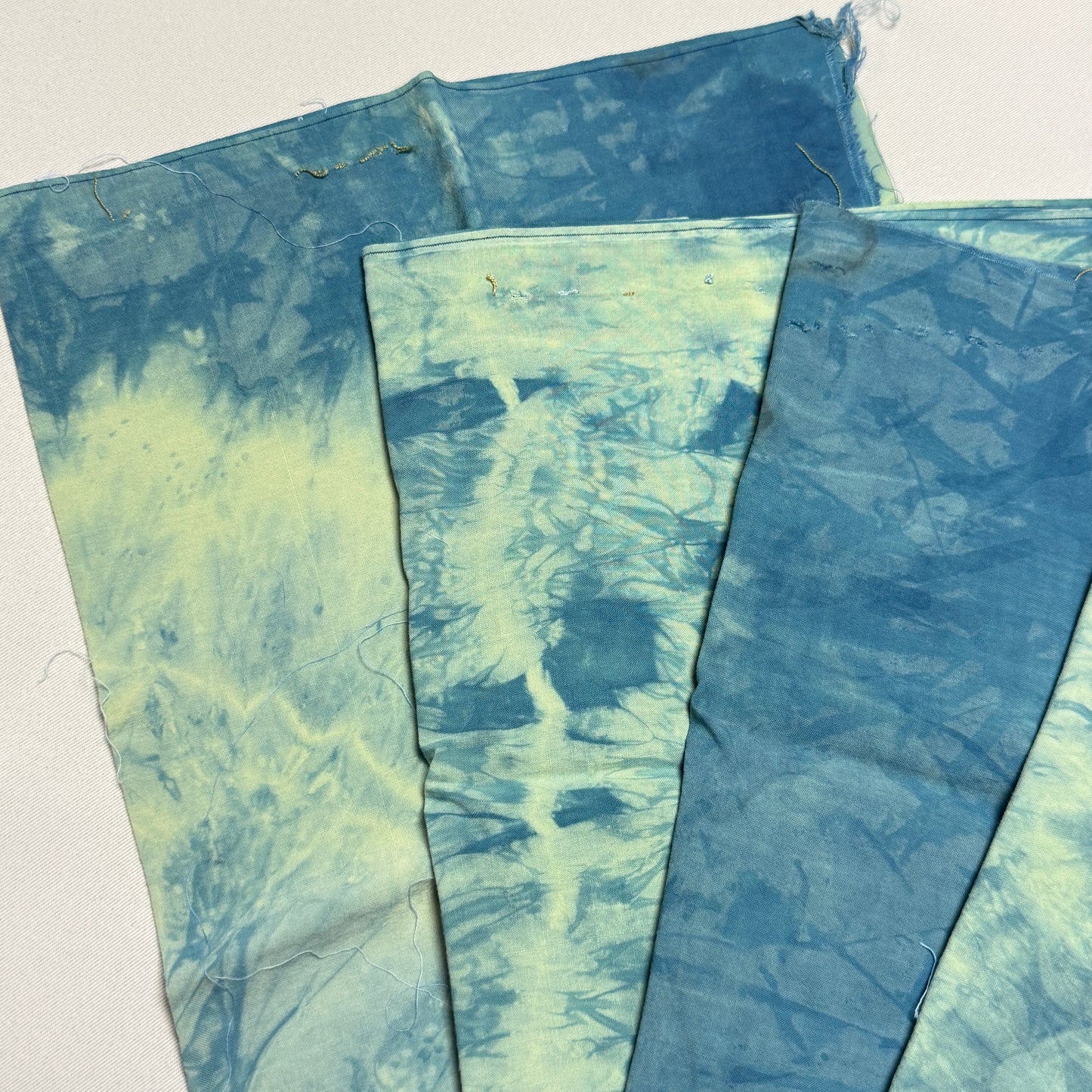 "Green Blue Cotton" Overdyed Indigo Bundle