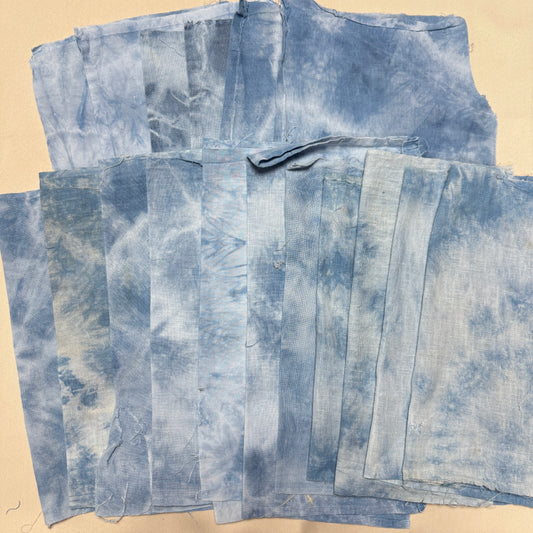 "Cotton Remnants" Overdyed Indigo Bundle
