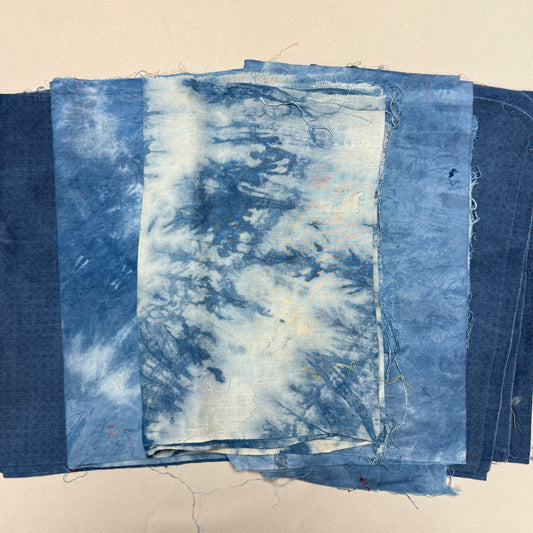 "5 Piece Mix" Overdyed Indigo Bundle