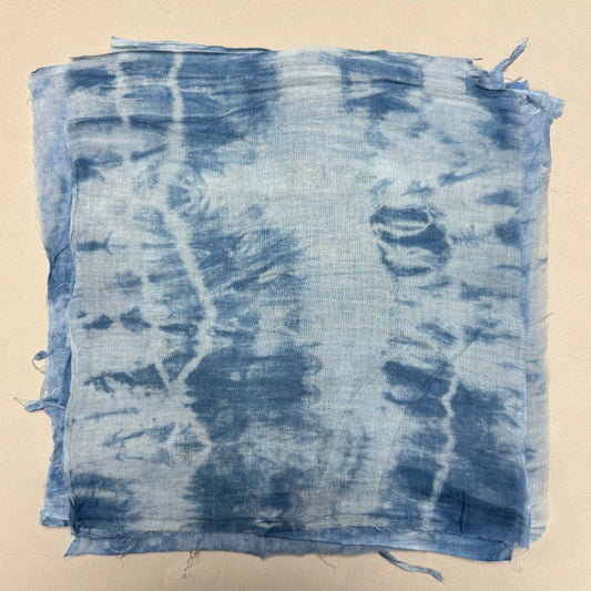 "10 Cotton Squares" Overdyed Indigo Bundle